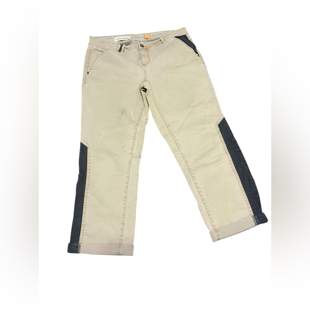 Anthropologie Pilcro and The Letterpress Hyphen Tan Pants Sz 29